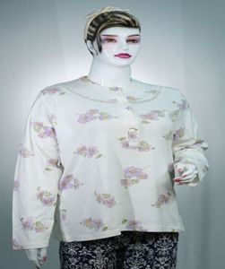 เสื้อยืดแขนยาวสำหรับผู้หญิงเสื้อยืดผ้าฝ้ายคอกลมหลากสีออกแบบได้ตามต้องการ - Product Image 3