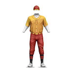 OEM fait sur commande d'uniforme de vêtements de sport d'impression de logo d'uniforme de baseball de polyester du poids léger 100% à séchage rapide - Product Image 3