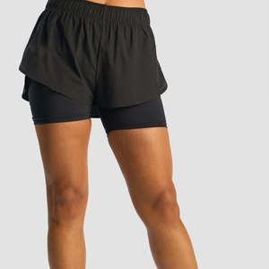 Pantalones Cortos Transpirables para Mujer, Pantalones Cortos de Gimnasio Lisos con Logotipo Personalizado, al Mejor Precio Al por Mayor, Talla Adulto, OEM - Product Image 1