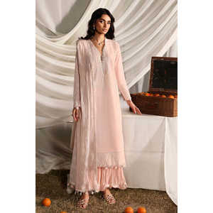 ชุดสูทผ้าลอนปักลาย 3 ชิ้นสำหรับผู้หญิง พร้อมผ้าคลุมไหล่ชีฟองปักลาย รุ่น KD-62002 - Product Image 4