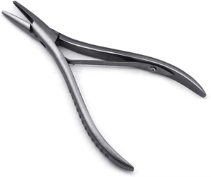 Pince à extensions de cheveux en acier inoxydable de forme plate à prix raisonnable, outils multifonctionnels pour extensions de cheveux - Product Image 1