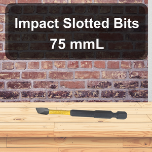 Embouts à fente à impact de qualité industrielle 1/4" 75mmL avec finition phosphate de manganèse et gaine colorée (OEM) - Product Image 2