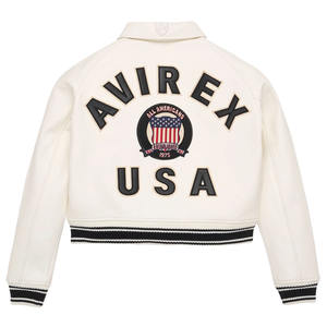 แจ็คเก็ตหนังแท้ Avirex สำหรับผู้หญิง ราคาดีที่สุด แจ็คเก็ตฤดูหนาวคุณภาพพรีเมียม กันลม กันน้ำ มีทุกขนาด - Product Image 6