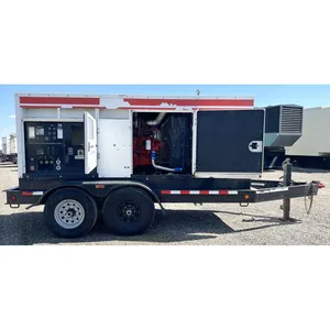 Nouveau groupe électrogène diesel industriel de 150 kW avec sélecteur de tension, sur remorque, pour usage commercial de secours - Product Image 4