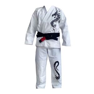 Uniforme de karaté blanc avec ceinture respirant léger costume d'entraînement élastique uniforme de karaté jiu jitsu kimono,kimono de jiu jitsu - Product Image 1