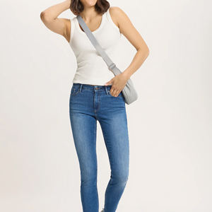 กางเกงยีนส์เอวสูงทรงสลิมสำหรับผู้หญิง ฤดูใบไม้ผลิ ฤดูใบไม้ร่วง และฤดูหนาว รุ่นใหม่ ยืดหยุ่นและบาง ใส่เป็นเสื้อตัวนอกได้ เข้าได้กับทุกชุด ทรงดินสอ - Product Image 3