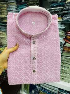 Nouvelle tendance d'habillage d'élégance Excellente qualité Haute sur demande Meilleur pantalon Kurta en rayonne avec broderie Fabrication d'Inde - Product Image 2