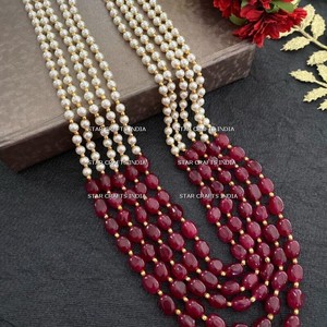 Nouvelle arrivée coloré résine perle grosse bohême chandail chaîne colliers bijoux en bois collier de perles pour les femmes - Product Image 2