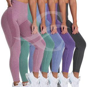 Women's High Quality High-Waisted Seamless Yoga Pants-Butt Lifting Gym Wear <b>Leggings</b> with Solid <b>Pattern</b> - Product Image 5