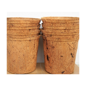 Pots en fibre de coco écologique Pots en fibre de coco naturelle Pots en fibre de coco biodégradables pour jardin et pépinière, Pots en fibre de coco coco - Product Image 1