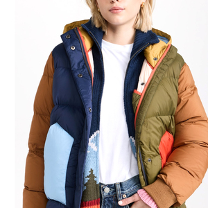 Veste matelassée décontractée pour femmes, légère, chaude, en duvet matelassé, à capuche, vêtement d'extérieur tendance pour les voyages en plein air et l'hiver - Product Image 5