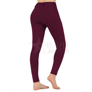 Jodhpurs pour femmes à taille haute, couleur unie, extensibles, avec fermeture éclair, pour les sports équestres - Product Image 4