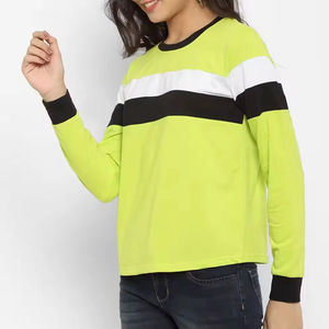 Camiseta de manga larga transpirable personalizada OEM para mujer, camiseta de manga larga completa para mujer, camiseta de manga larga - Product Image 2