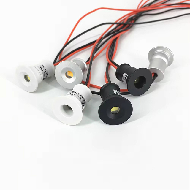 Mini 1W 3W Anti-Glare LED High CRI 90 Cabinet Dali Dimmable Recessed Downlights Black Color Round  for Hotel Use