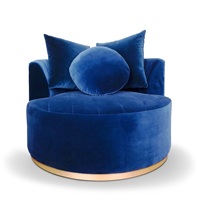 Canapé convertible moderne de luxe en velours à une place avec structure en bois et mousse pour salon, école, parc, entrepôt, villa