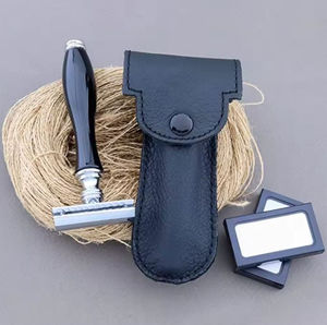 Rasoir de sécurité classique en acier inoxydable pour le rasage humide, soin professionnel du barbier, écologique et réutilisable - Product Image 2