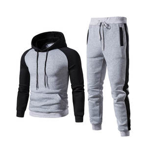 Men's Hoodies & Sweat suit 100% Cotton Fleece Tracksuits from Pakistan Custom Printing Jogging Tracksuit Hoodie Set - Product Image 1