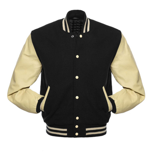 2025 Unisex precio al por mayor Color personalizado mejor calidad hombres Varsity chaqueta nueva Formal universidad béisbol chaqueta frente Logo 100% lana - Product Image 2