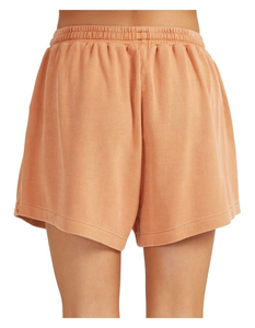 Shorts décontractés en coton uni pour femmes, mélange de molleton, taille haute, taille élastique, avec poches latérales, 120g - Product Image 4