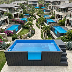 Durable Above Ground Container <b>Pool</b> Leakproof Outdoor Family Resort <b>Pool</b> Engineering Use - Product Image 6