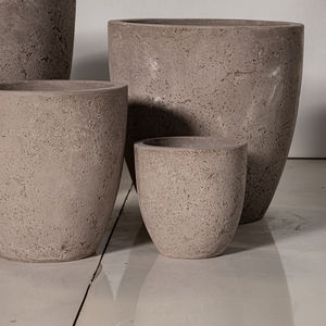 EKA Pots de fleurs en céramique pour intérieur et extérieur ronds décoratifs pour thé nordique en vrac pour balcon - Product Image 3