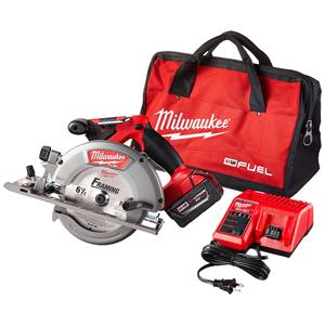 Kit de scie circulaire sans fil de 6 1/2 pouces avec source d'alimentation électrique pour le bricolage et l'industrie, scies à bois et à métal - Product Image 6