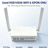 Terminal de réseau optique (ONT) routeur GPON WiFi 6 HS8145-X6 d'occasion avec 4 ports GE et 1 port POTS pour réseau FTTH à large bande