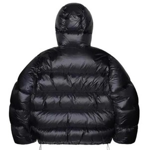Veste matelassée unisexe personnalisable en toile et polyester, isolation synthétique, patchwork, imperméable, coupe-vent, teinte unie, devant - Product Image 2