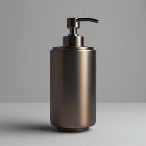 Distributeur de savon élégant en acier inoxydable et marbre pour salles de bain modernes - Durable, écologique et longue durée - Product Image 1