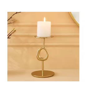 Bougeoirs votifs en métal coulé attrayant luxueux fini argent bougeoirs arrivée chaude de haute qualité - Product Image 3