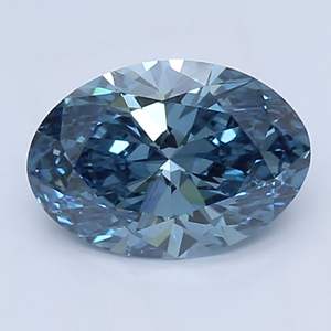 Diamante de corte ovalado ecológico, Diamante de color azul, para uso de joyería, 1 quilate, directo del fabricante - Product Image 2