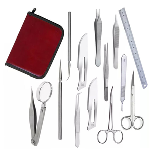 Kit de dissection pour étudiants en médecine Instruments chirurgicaux en acier inoxydable Source d'alimentation manuelle Scalpel Ciseaux Pince à épiler Manuel - Product Image 6