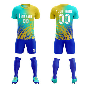 Uniformes de fútbol de Club personalizados Kit de ropa de fútbol Logotipo de impresión Equipo Diseños personalizados Uniforme de fútbol de calidad de Tailandia liso - Product Image 2