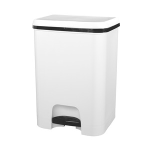 Bidone dei rifiuti in plastica bianca da 26L (Plastic 2570) - Product Image 1