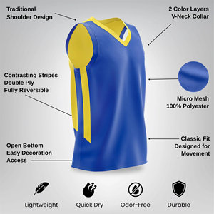 Camiseta de Baloncesto Económica Personalizada, Profesional, de Secado Rápido y Transpirable, Estilo Lakers para Hombre - Product Image 5