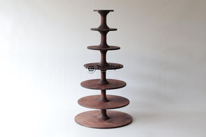 Modern natural wooden cake stand for wedding dessert presentation Tradebyd - Product Image 3