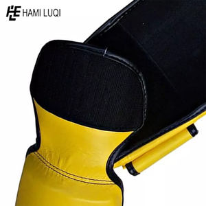 Espinilleras de cuero PU de alta calidad personalizadas al por mayor, protectores de piernas de protección de calidad, calentadores para adultos para combate de boxeo MMA - Product Image 6