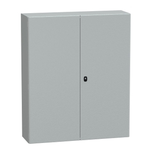 Per SCHNEIDER ELECTRIC NSYS3D121030D - Pannello di montaggio a parete in acciaio per quadri elettrici S3D con doppia porta piana e piastra di montaggio - Product Image 1