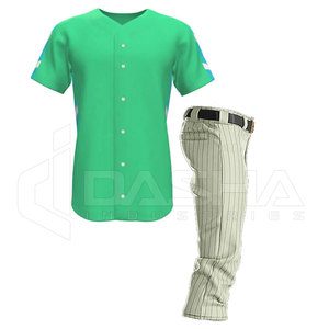 Custom Button <b>Down</b> Baseball Softball Uniform Jersey <b>Pant</b> Set Breathable Plus Size Customized Colors - Product Image 6