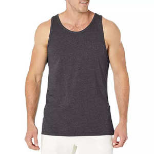 Camiseta sin mangas de algodón 100% de gimnasio para hombre, personalizada, informal, de verano, para entrenamiento, Fitness, transpirable, de Color sólido, venta al por mayor, de punto para culturismo - Product Image 6