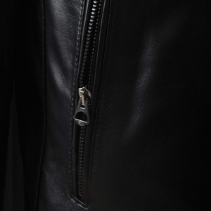 แจ็คเก็ตหนังแกะทรงสลิมฟิตสำหรับผู้ชาย คุณภาพพรีเมียม ขายส่งออนไลน์ ปี 2026 ดีไซน์บางเคลือบผ้าแคนวาสแท้ 100% - Product Image 5