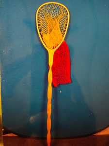 Vente en gros Filet de pêche à la truite Filet de pêche à la mouche Cadre en bois Filet d'atterrissage de poisson avec maille en caoutchouc souple transparent - Product Image 2