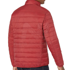 New Design Winter <b>Men</b> Puffer <b>Jacket</b> with Stand Collar and Front Logo <b>Long</b> Sleeve Polyester/Nylon Material - Product Image 3