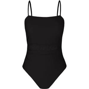 Maillot de bain une pièce pour femme en Spandex/Nylon, séchage rapide, respirant, avec logo frontal, léger, vente en gros - Product Image 1