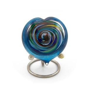 Urne souvenir en forme de coeur en aluminium 100% de superbe qualité avec support au meilleur prix compétitif - Product Image 1