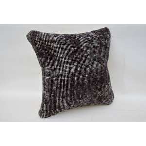 หมอนผ้าขนแกะ Houndstooth สีเทา12X12นิ้วสไตล์วินเทจสำหรับใช้กลางแจ้งในร่มบอลผ้าทอ - Product Image 2