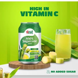 Venta al por mayor, bebida enlatada de 330ml, jugo de fruta de caña de azúcar 100%, muestra sin grasa, Etiqueta Privada, fabricación OEM, bebida de Vietnam - Product Image 4