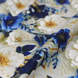 Chất lượng cao 100D vải lụa 3D hoa in kỹ thuật số mềm thoáng khí dệt OEM & ODM - Product Image 3