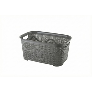 Cesta de Almacenamiento Multiusos de Plástico PP de 6000 ml con Diseño Tejido, Duradera, con Asas, para Baño, Lavandería, Ropa y Artículos - Product Image 3