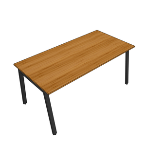 BFBA008-Bamboo <b>Wood</b> <b>Dining</b> <b>Table</b> 80x160cm Assembled <b>Extendable</b> Aton Legs Industrial Design Style for Home Office Oak Material - Product Image 3